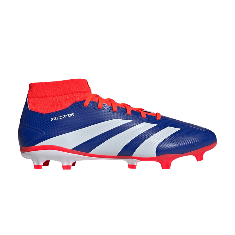Adidas Predator 24 League Sock FG 'Advancement Pack' — Lucid Blue/Cloud White/Solar Red