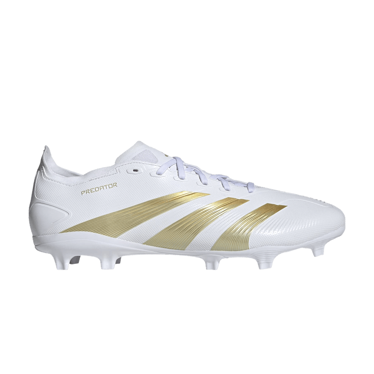 Adidas Predator League FG 'Day Spark Pack' — Cloud White/Gold Metallic/Sandy Beige Metallic