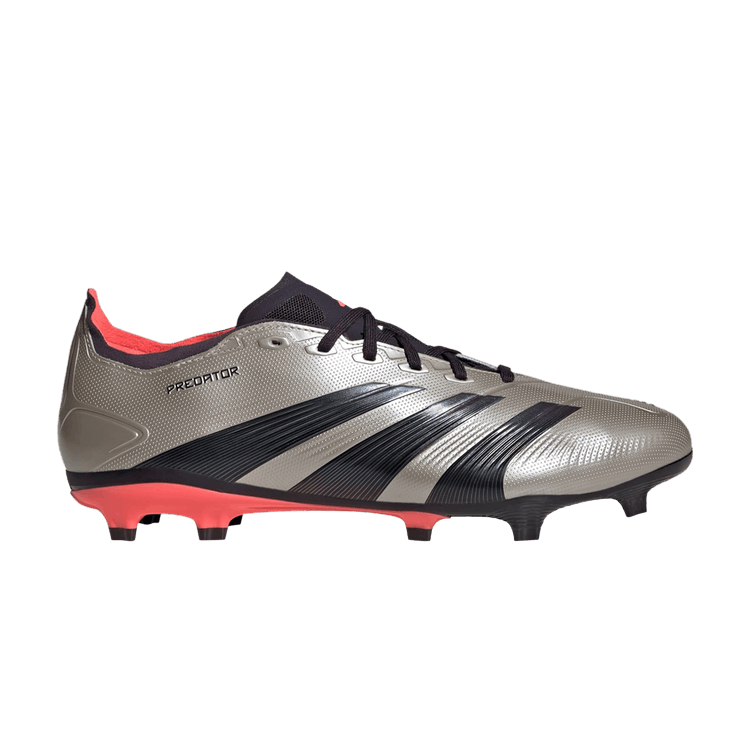 Adidas Predator 24 League FG 'Vivid Horizon Pack' — Platinum Metallic/Aurora Black/Turbo