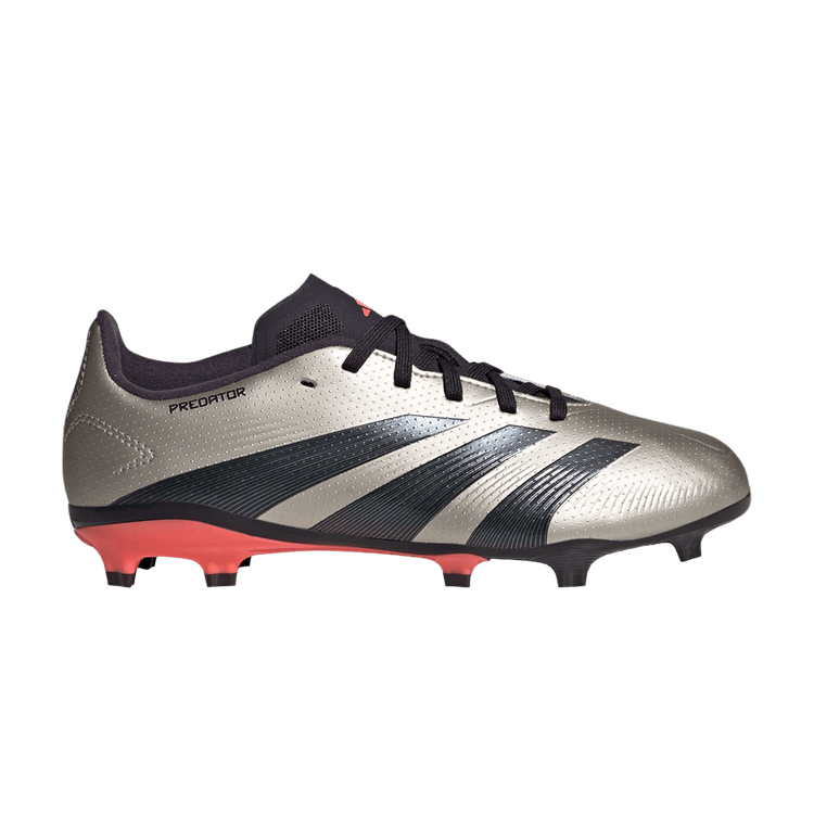 Adidas Predator 24 League FG K 'Vivid Horizon Pack' — Platinum Metallic/Aurora Black/Turbo