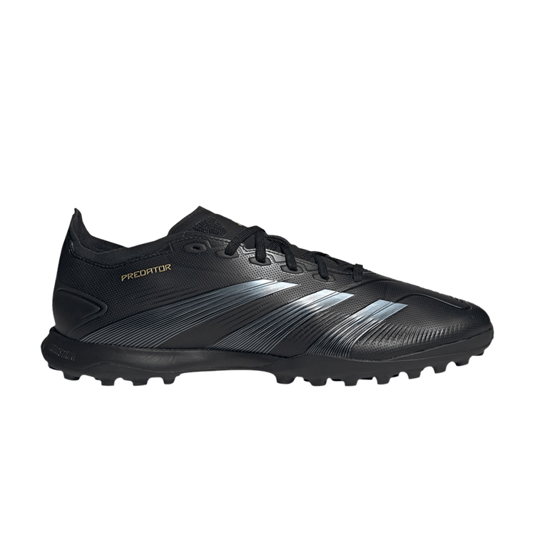 Adidas Predator 24 League TF 'Dark Spark Pack' — Core Black/Carbon/Gold Metallic