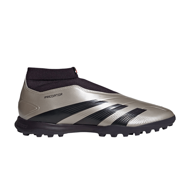 Adidas Predator 24 League Laceless TF 'Vivid Horizon Pack' — Platinum Metallic/Aurora Black/Turbo