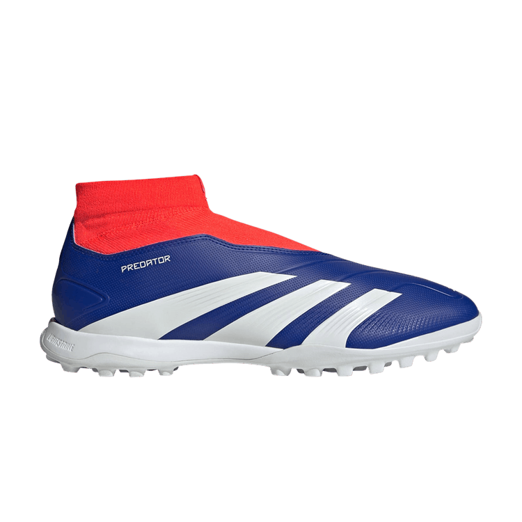 Adidas Predator 24 League Laceless TF 'Advancement Pack' — Lucid Blue/Cloud White/Solar Red