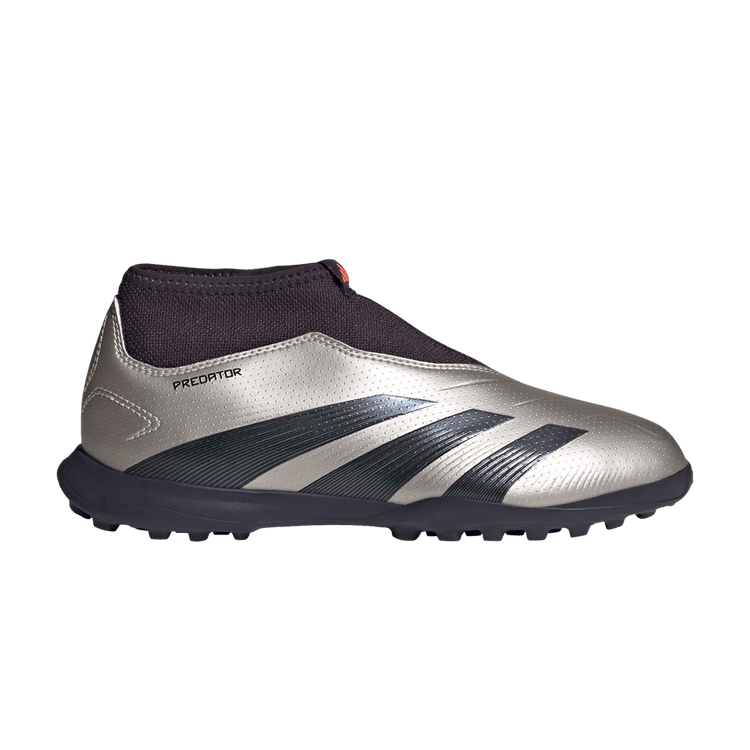 Adidas Predator 24 League Laceless TF K 'Vivid Horizon Pack' — Platinum Metallic/Aurora Black/Turbo