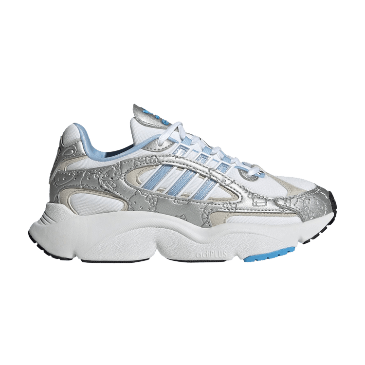 Hello Kitty x adidas Ozmillen Elastic Lace J 'White Glow Blue Grey' — Cloud White/Glow Blue/Grey One