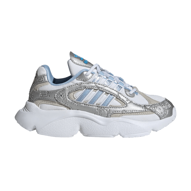 Hello Kitty x adidas Ozmillen Elastic Lace C 'White Glow Blue Grey' — Cloud White/Glow Blue/Grey One