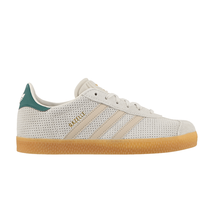 Adidas Gazelle J 'Aluminium Collegiate Green' — Aluminium/Wonder Beige/Collegiate Green