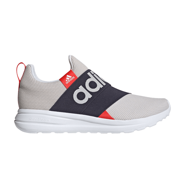 Adidas Lite Racer Adapt 6.0 'White Shadow Navy' — Cloud White/Shadow Navy/Bright Red