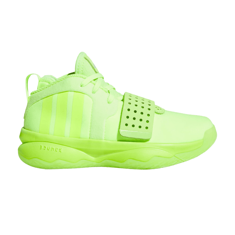 Adidas Dame 8 EXTPLY J 'Tennis' — Lucid Lemon/Lucid Lemon/Cloud White