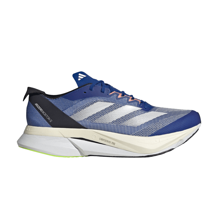 Adidas Adizero Boston 12 'Royal Blue Zero Metallic' — Royal Blue/Zero Metallic/Lucid Lemon