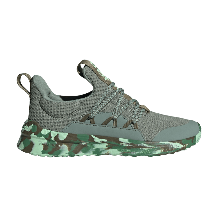 Adidas Lite Racer Adapt 5.0 J 'Silver Green Camo' — Silver Green/Preloved Green/Semi Green Spark