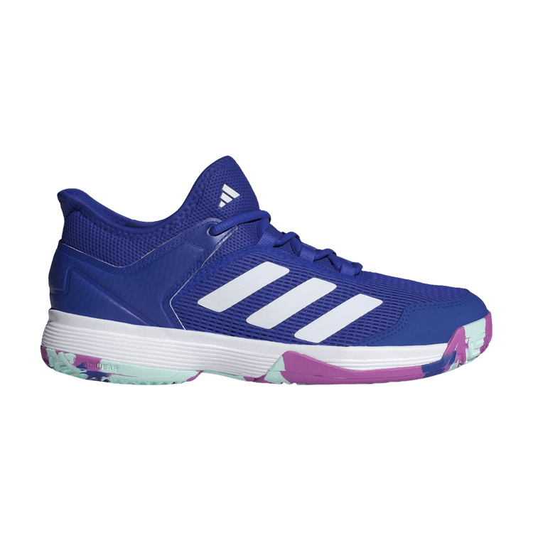 Adidas Adizero Ubersonic 4 J 'Lucid Blue Purple Burst' — Lucid Blue/Cloud White/Purple Burst