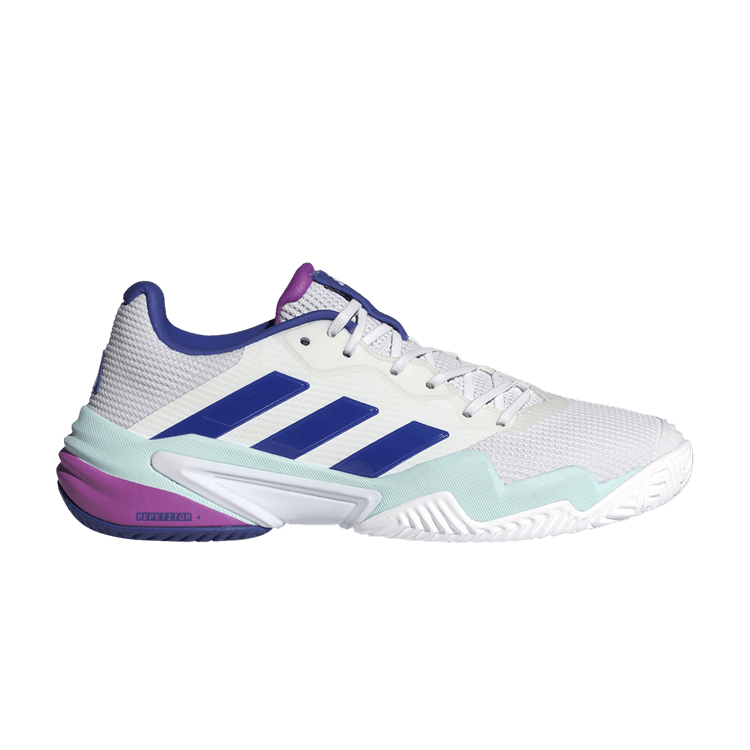 Adidas Barricade 13 'White Lucid Blue' — Cloud White/Lucid Blue/Semi Flash Aqua