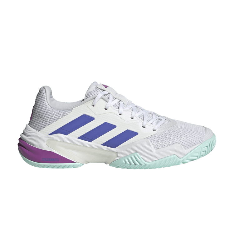Adidas Wmns Barricade 13 'White Cobalt Blue' — Cloud White/Cobalt Blue/Purple Burst