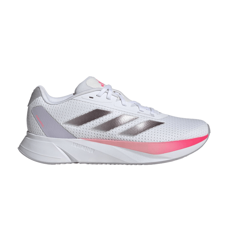 Adidas Wmns Duramo SL 'White Aurora Pink' — Cloud White/Aurora Metallic/Lucid Pink