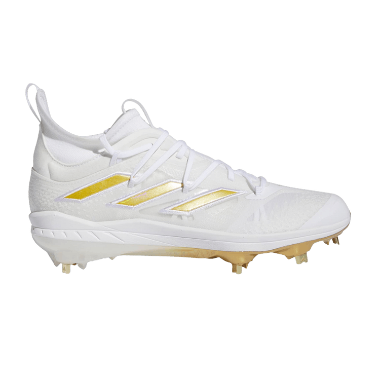 Adidas Adizero Afterburner 9 NWV 'White Gold' — Cloud White/Gold Metallic/Cloud White