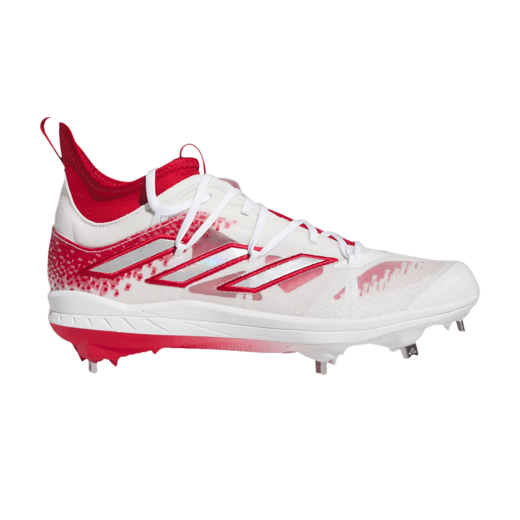 Adidas Adizero Afterburner 9 NWV 'White Team Power Red' — Team Power Red/Silver Metallic/Cloud White