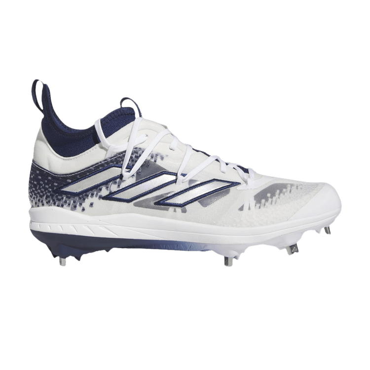 Adidas Adizero Afterburner 9 NWV 'White Team Navy Blue' — Team Navy Blue/Silver Metallic/Cloud White