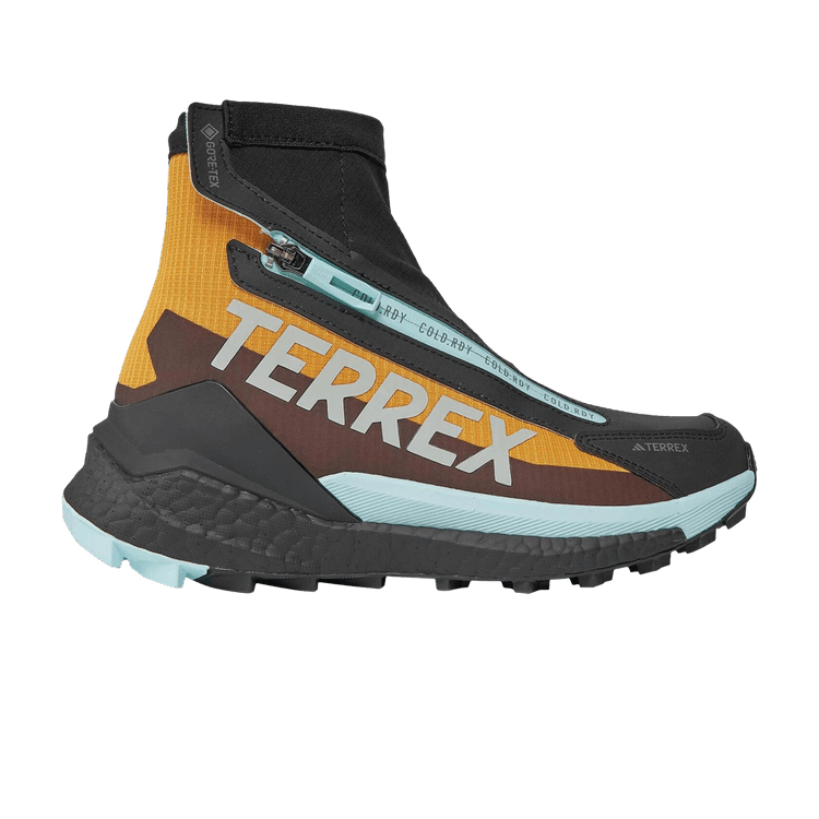 adidas Terrex Free Hiker 'Black Preloved Yellow Aqua' — Preloved Yellow/Wonder Silver/Semi Flash Aqua