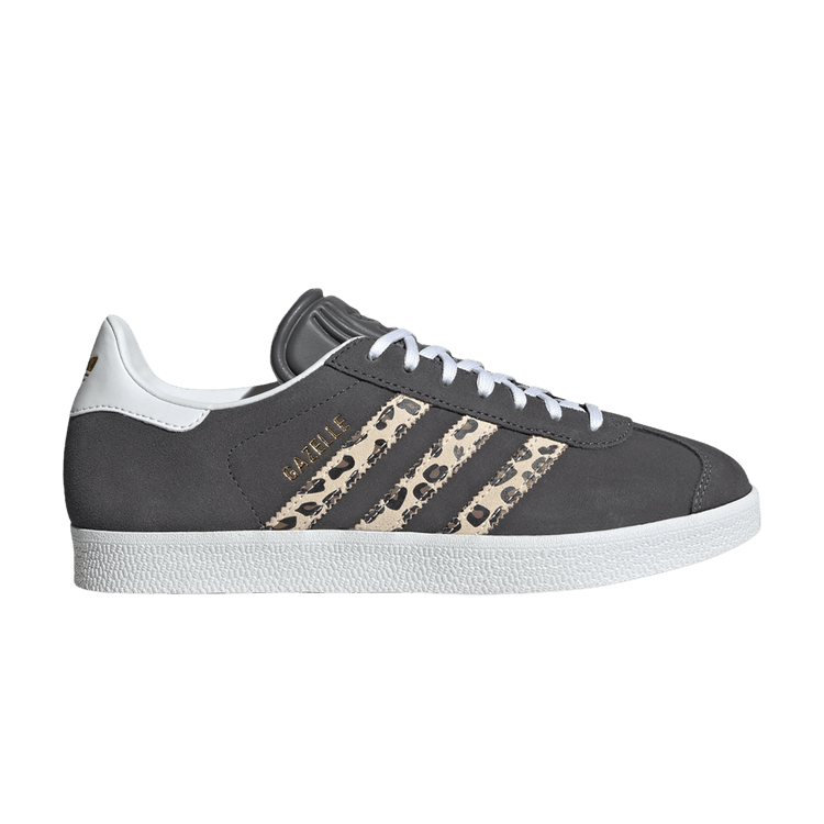 Adidas Wmns Gazelle 'Leopard' — Grey Five/Wonder White/Core Black