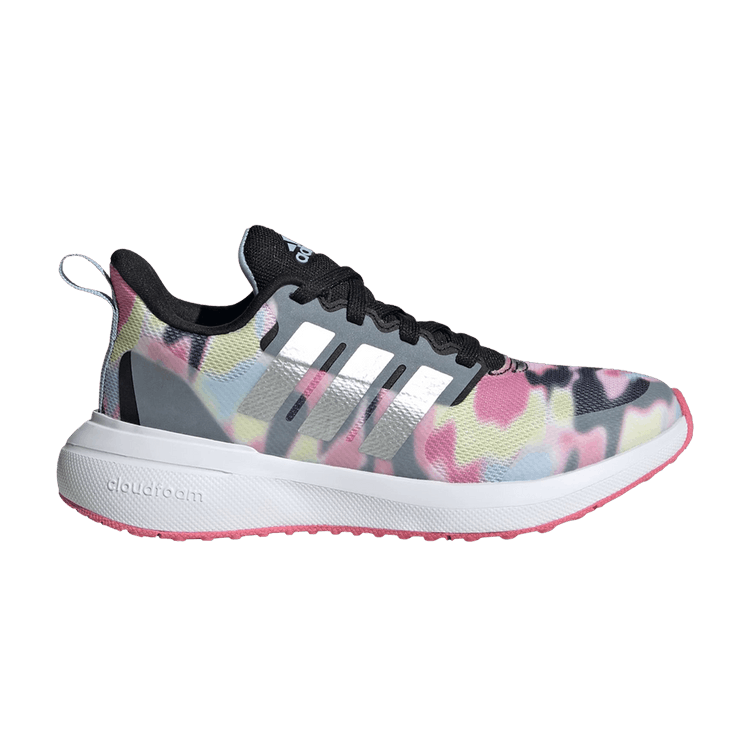 Adidas FortaRun 2.0 Cloudfoam Sport J 'Pink Fusion Camo' — Core Black/Silver Metallic/Pink Fusion