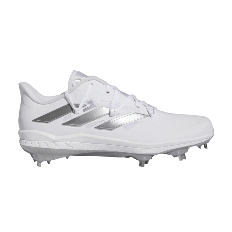 Adidas Adizero Afterburner 9 'White Silver' — Cloud White/Silver Metallic/Cloud White