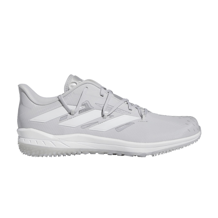 Adidas Adizero Afterburner 9 TF 'Team Light Grey' — Team Light Grey/Cloud White/Silver Metallic