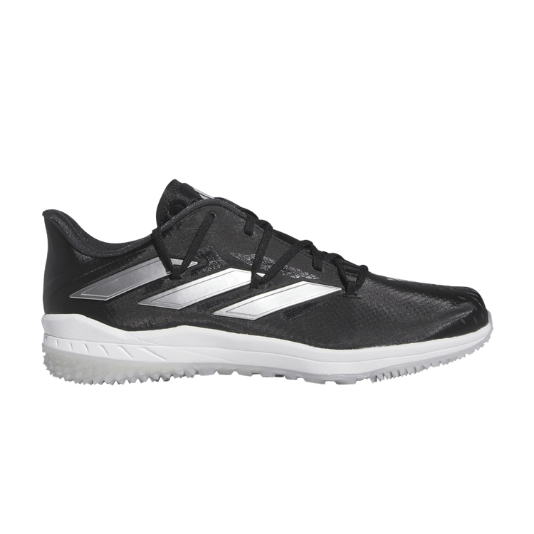 Adidas Adizero Afterburner 9 TF 'Black Silver' — Core Black/Silver Metallic/Carbon