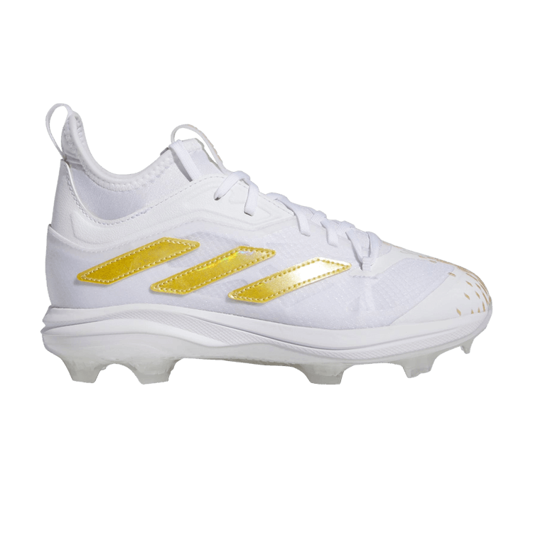 Adidas Adizero Afterburner 9 NWV TPU J 'White Gold' — Cloud White/Gold Metallic/Cloud White
