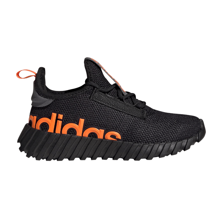 Adidas Kaptir 3.0 J 'Black Impact Orange' — Core Black/Impact Orange/Grey Five