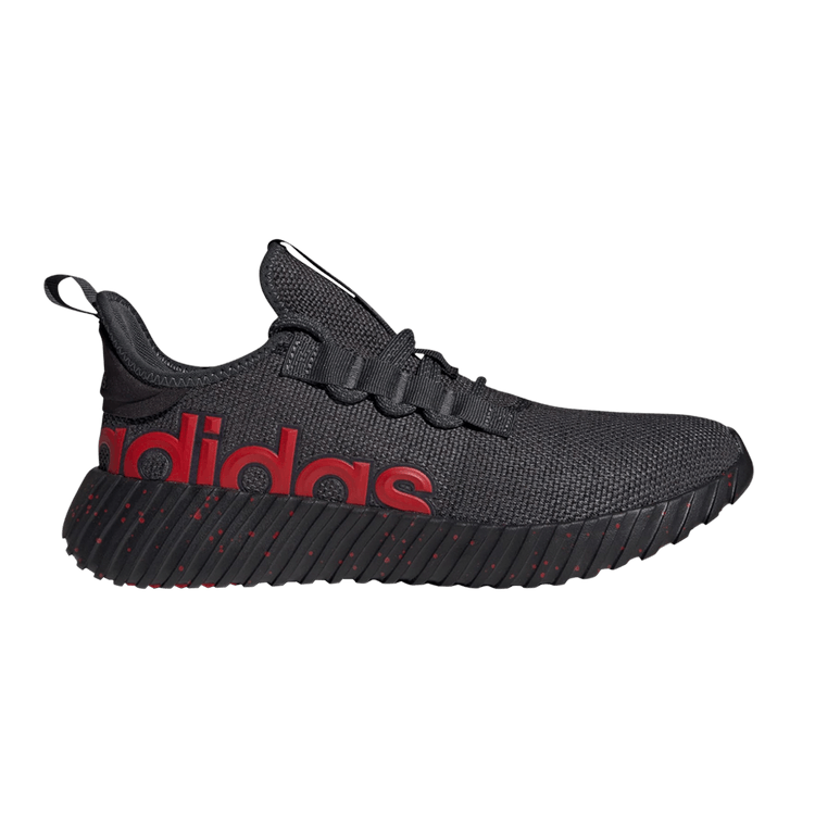 Adidas Kaptir 3.0 Wide 'Black Scarlet' — Core Black/Carbon/Better Scarlet
