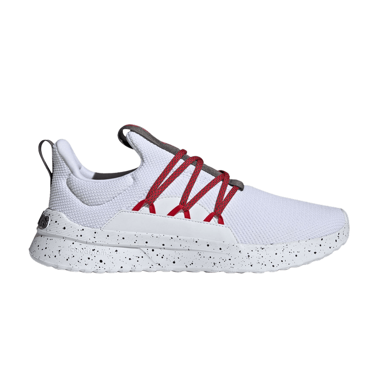 Adidas Lite Racer Adapt 4.0 Cloudfoam 'White Scarlet' — Cloud White/Better Scarlet/Grey Six
