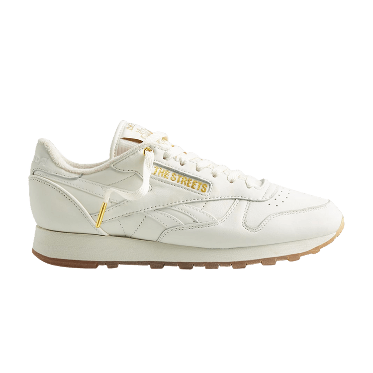 END. x The Streets x Reebok Classic Leather 'Chalk Gold Metallic' — Chalk/Black/Gold Metallic