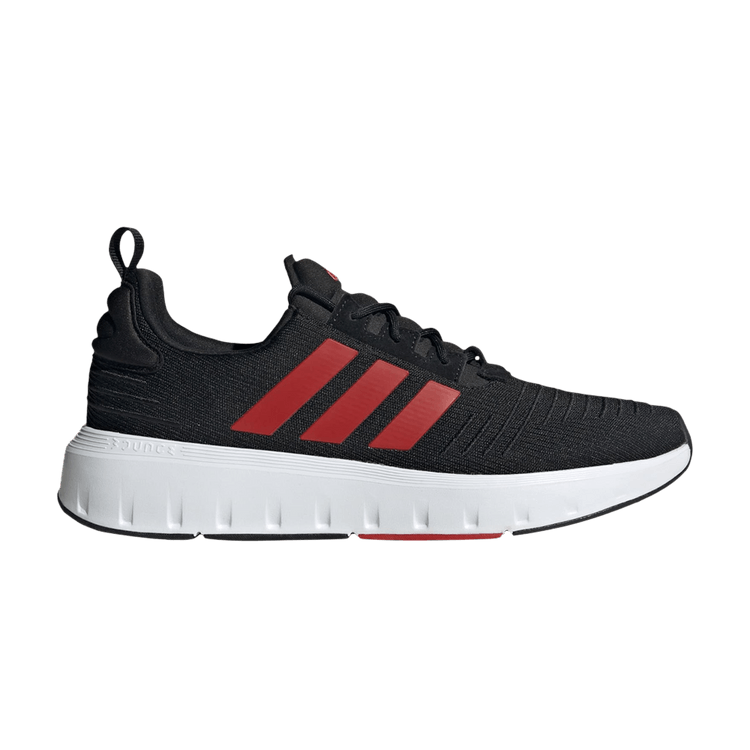 adidas Swift Run 'Black Scarlet' — Core Black/Better Scarlet/Cloud White