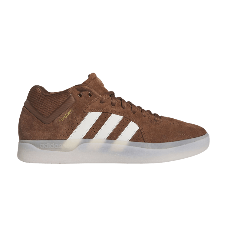 Adidas Tyshawn Remastered 'Preloved Brown White' — Preloved Brown/Cloud White/Gold Metallic