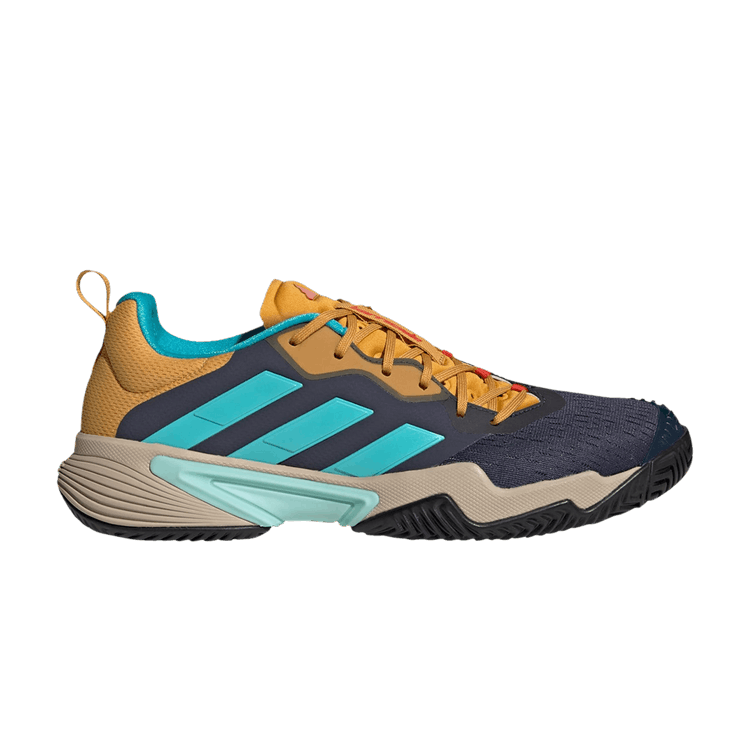 Adidas Barricade 'Shadow Navy Preloved Yellow' — Shadow Navy/Flash Aqua/Bright Red
