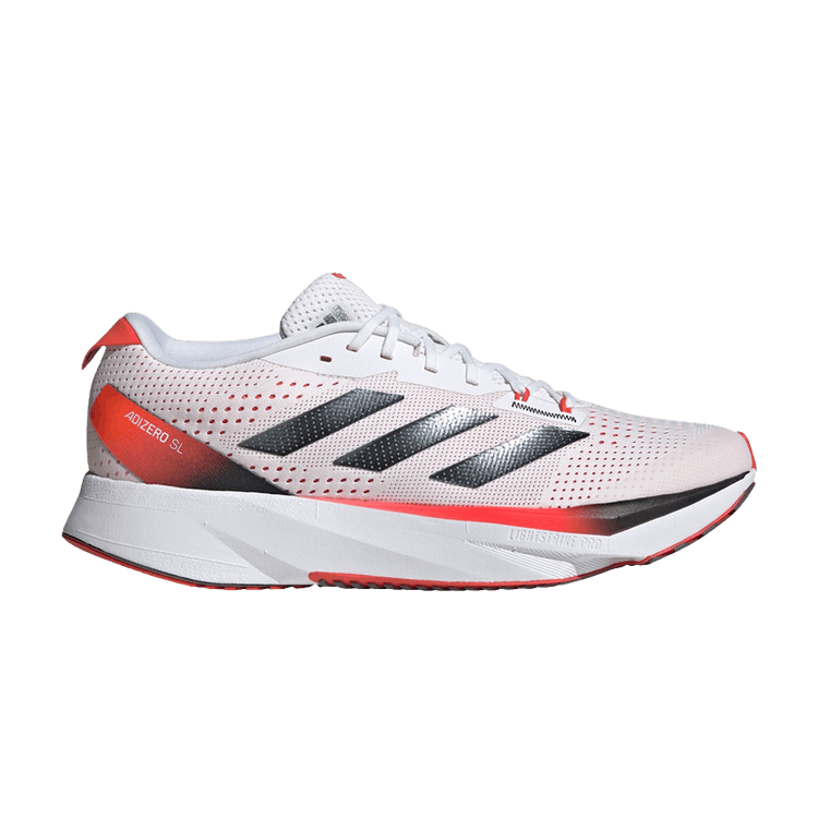 adidas Adizero SL 'White Bright Red' — Cloud White/Core Black/Bright Red