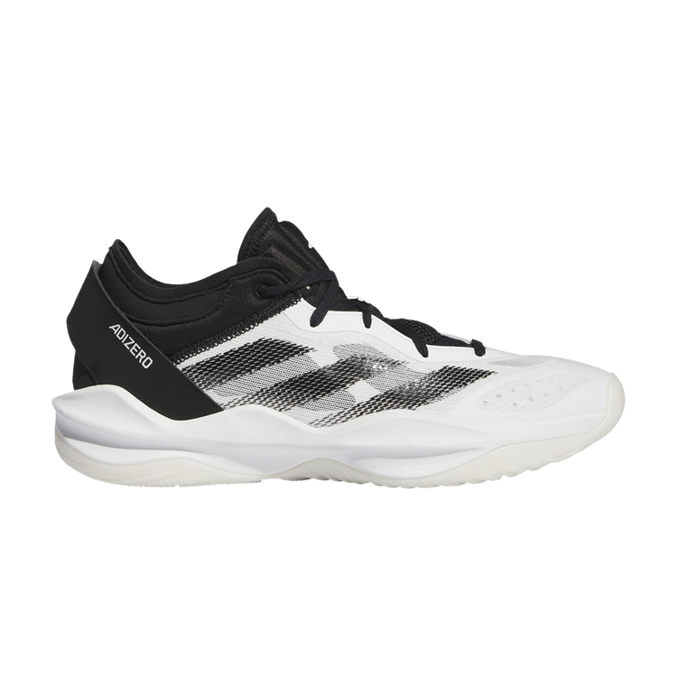 Adidas Adizero Select 2.0 Low 'White Black' — Cloud White/Core Black/Cloud White