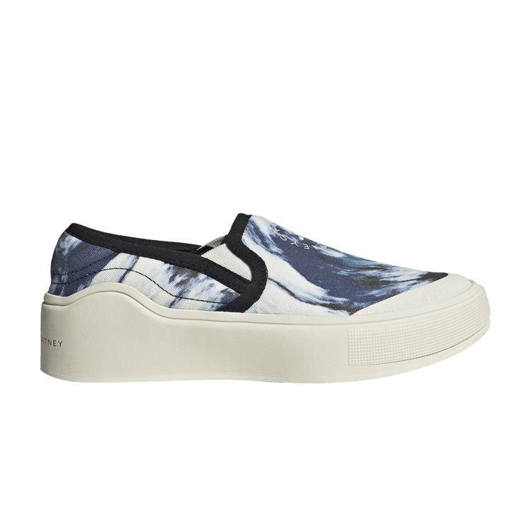 Stella McCartney x adidas Wmns Court Slip-On 'Sky Galaxy' — Almost Blue/Off White/Core Black