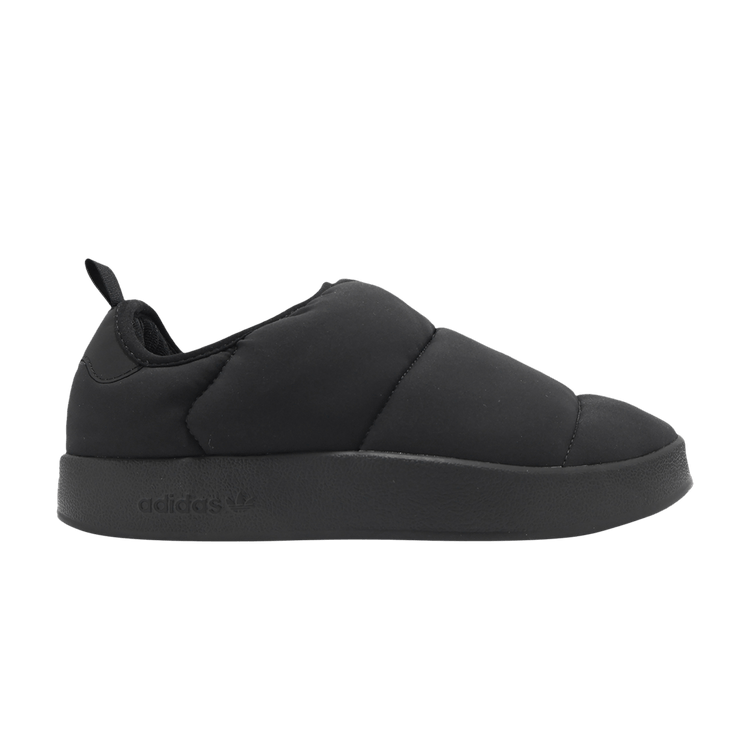 adidas Puffylette J 'Triple Black' — Footwear White/Core Black/Pulse Amber