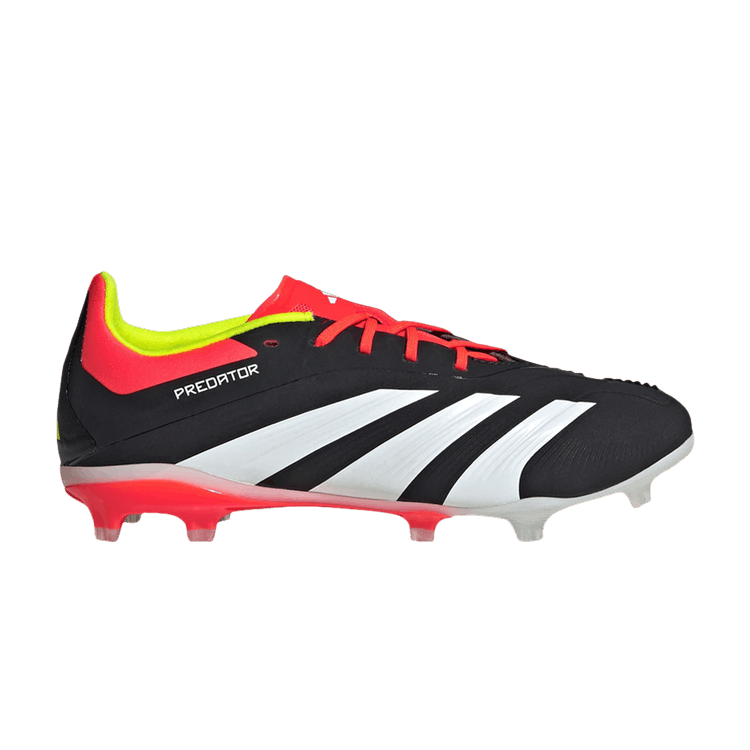 Adidas Predator 24 Elite FG J 'Solar Energy Pack' — Core Black/Cloud White/Solar Red