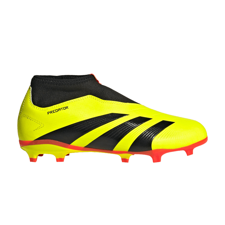 Adidas Predator 24 League Laceless FG J 'Energy Citrus Pack' — Team Solar Yellow/Core Black/Solar Red
