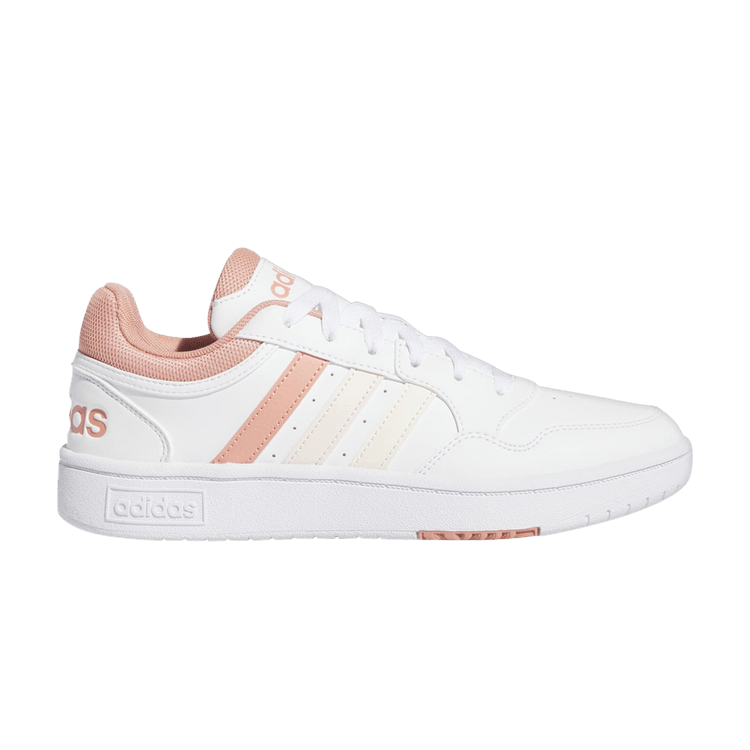 Adidas Wmns Hoops 3.0 Low 'White Wonder Quartz' — Cloud White/Wonder Clay/Wonder Quartz