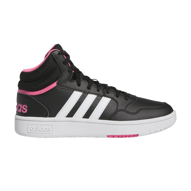 Adidas Wmns Hoops 3.0 Mid 'Black Pink Fusion' — Core Black/Cloud White/Pink Fusion
