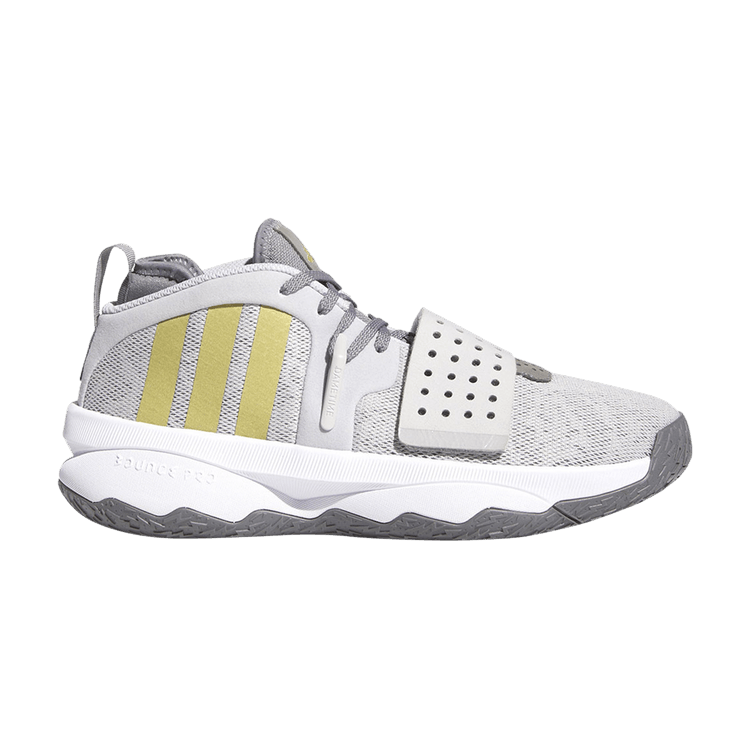 Adidas Dame 8 EXTPLY 'Light Solid Grey Gold Metallic' — Light Solid Grey/Gold Metallic/Grey Three