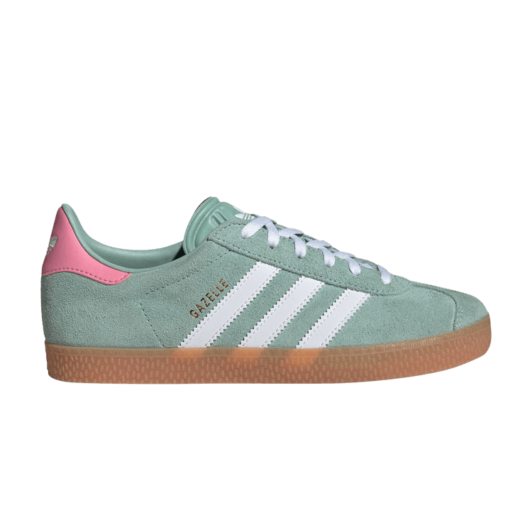 adidas Gazelle J 'Hazy Green Bliss Pink' — Hazy Green/Cloud White/Bliss Pink