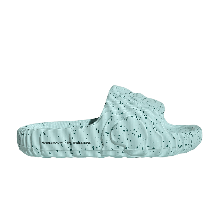 adidas Wmns Adilette 22 Slide 'Semi Flash Aqua Speckled' — Semi Flash Aqua/Core Black/Active Green