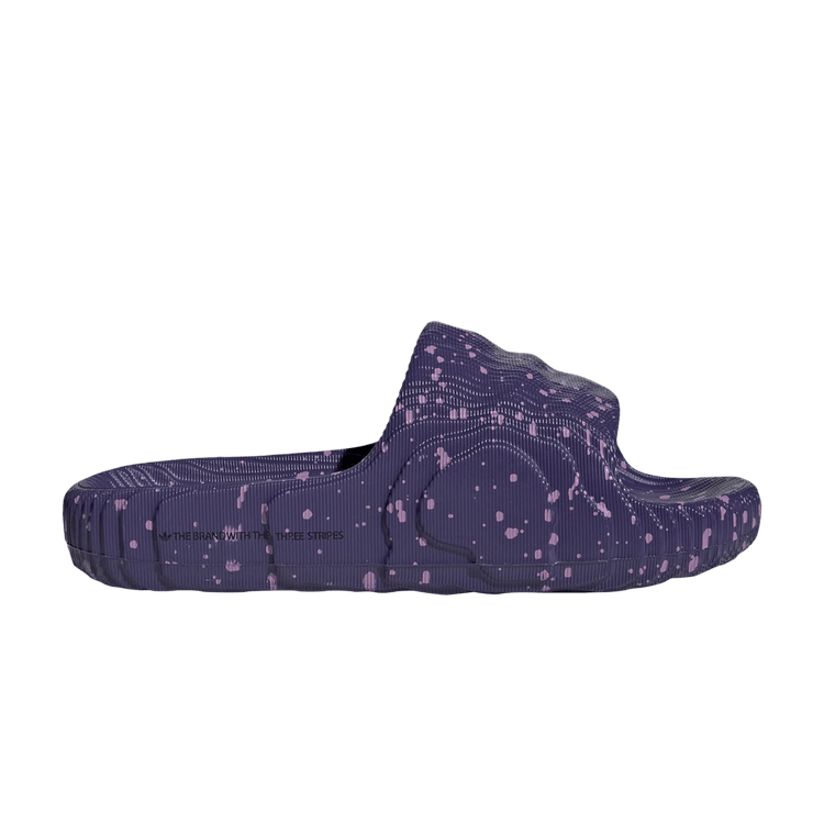 adidas Wmns Adilette 22 Slide 'Collegiate Purple Speckled' — Collegiate Purple/Core Black/Preloved Purple