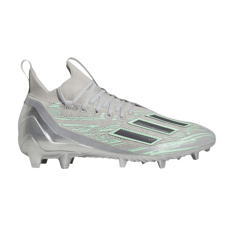 adidas Adizero Primeknit Flash Cleats 'Grey Mint' — Grey Two/Night Metallic/Silver Metallic