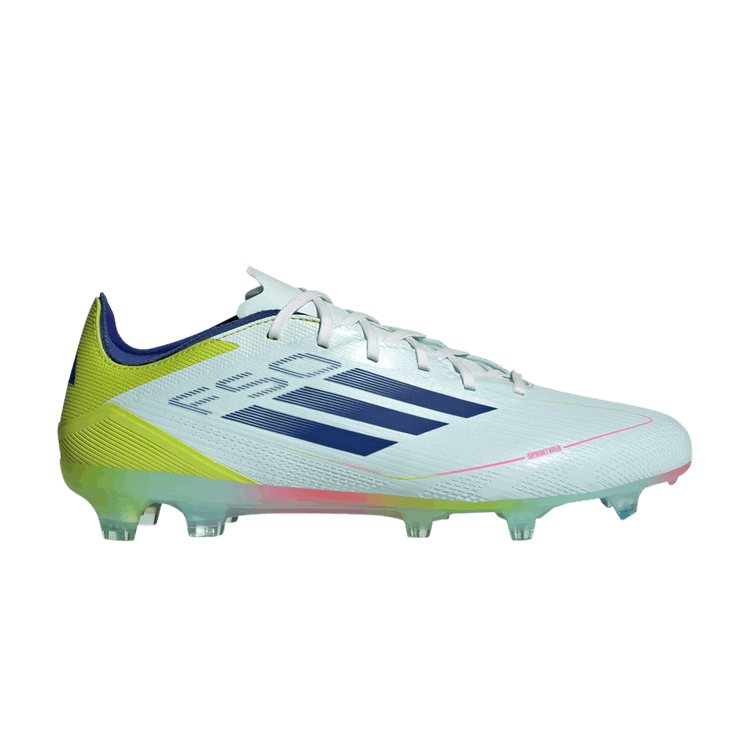 Adidas Adizero F50 Pro FG 'Stellar Icon Pack' — Almost Blue/Semi Lucid Blue/Semi Solar Yellow